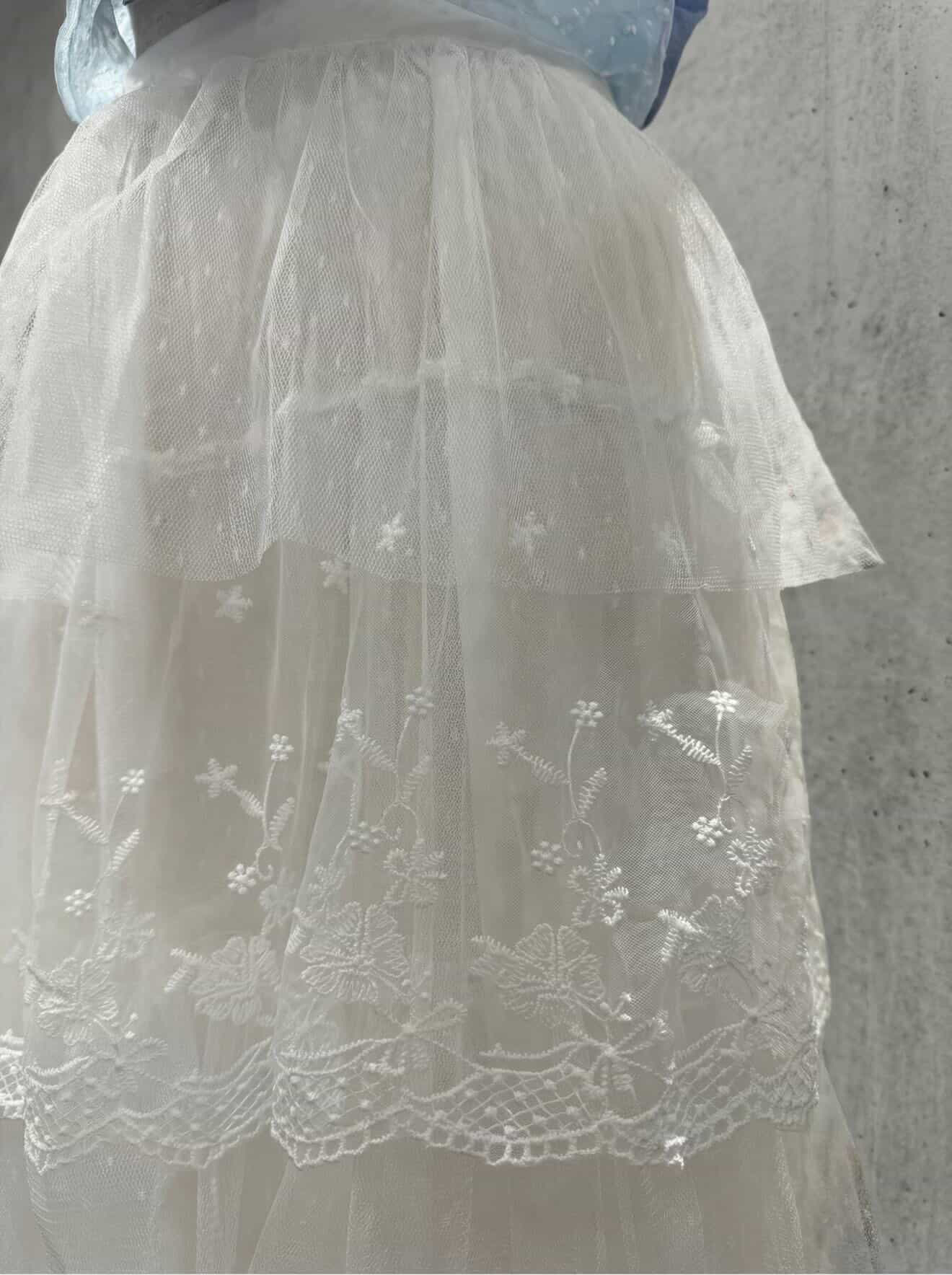 蕾絲多層薄紗裙（Free Size 適合所有女生腰圍）