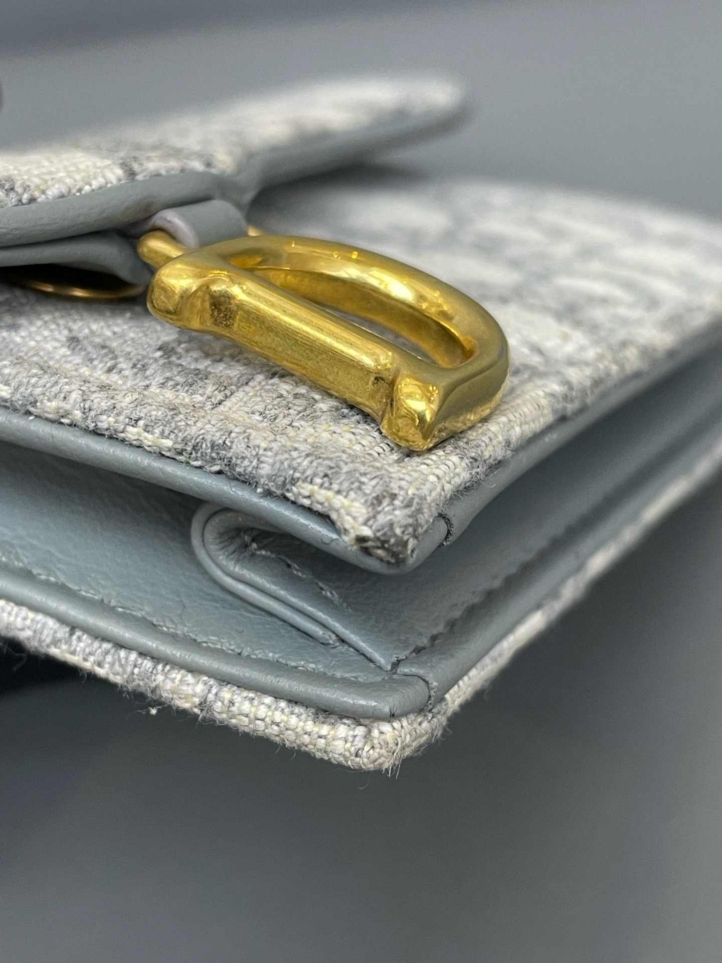 【預訂貨品】Dior經典灰色帆布卡包