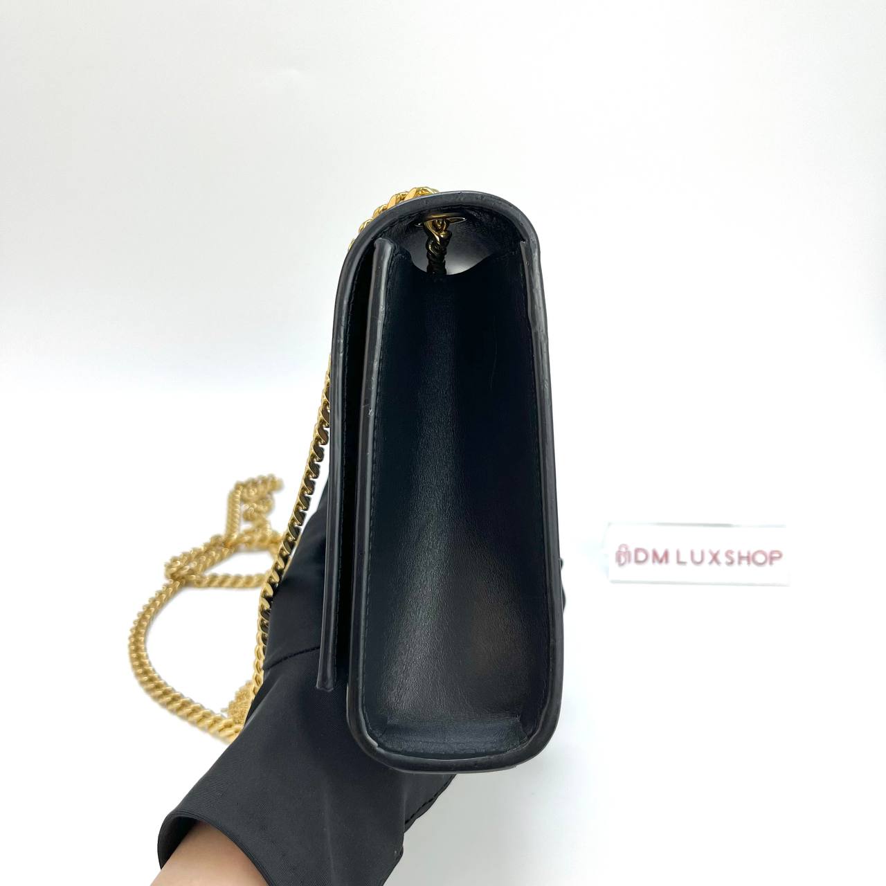 YSL Black Medium Kate Tassel Chain Shoulder Bag GHW