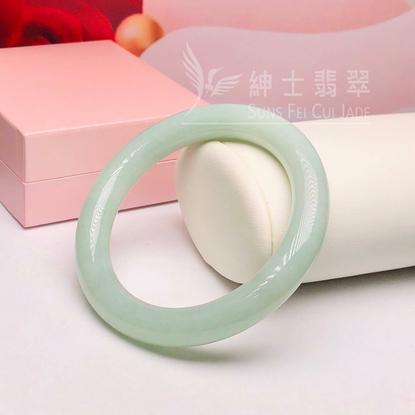 擺三橋晴水色圓鐲54.8mm