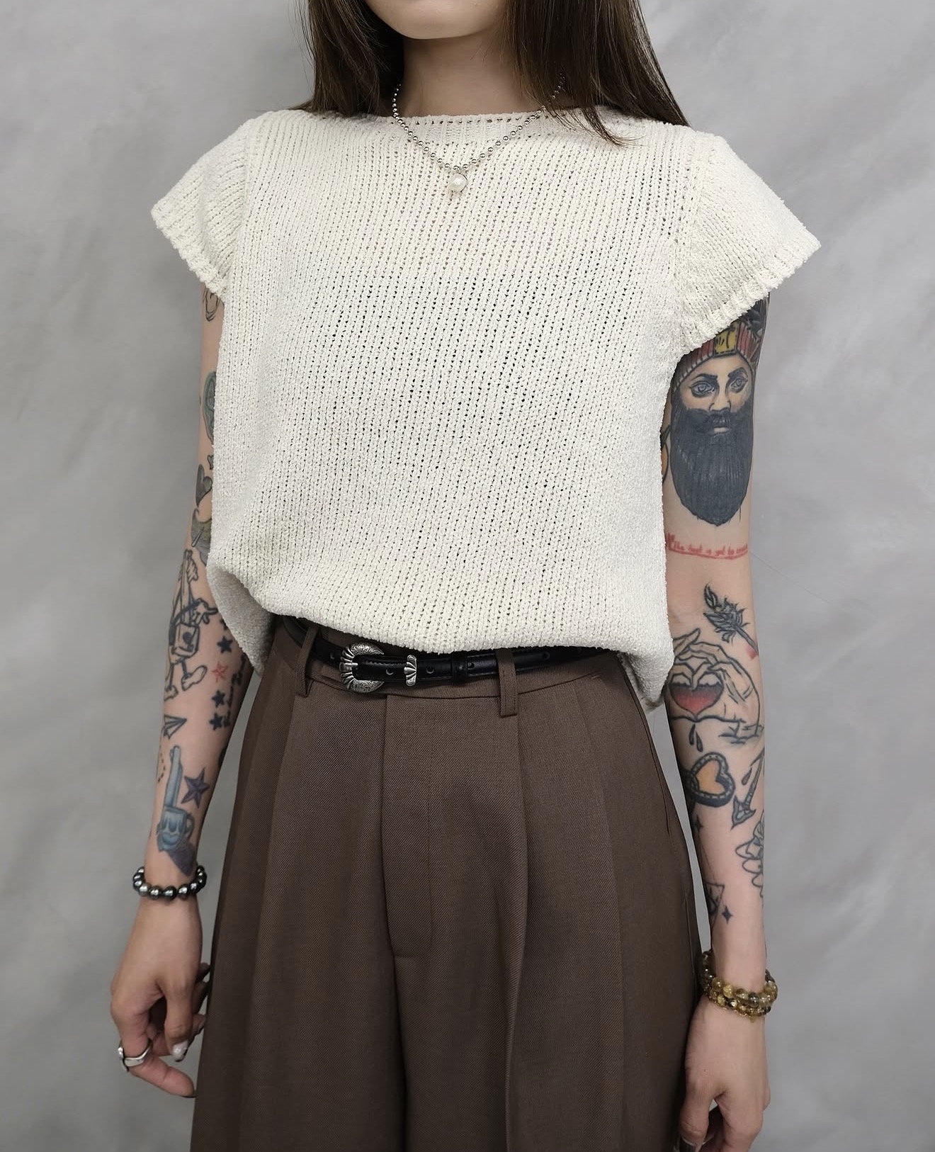 (推薦款)High quality cotton knit #top127
