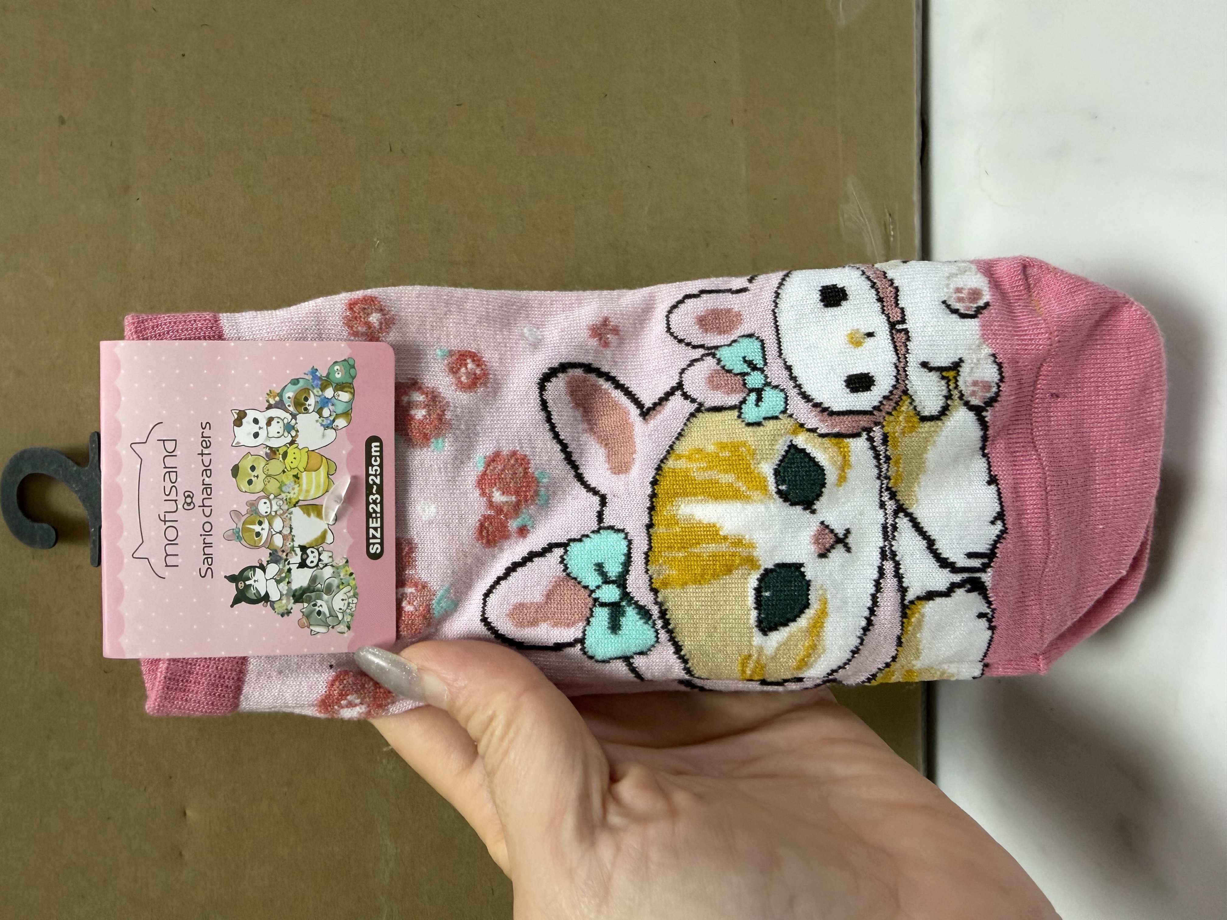 <門市現貨清貨 🈹>鯊魚貓xSanrio運動襪23-25cm