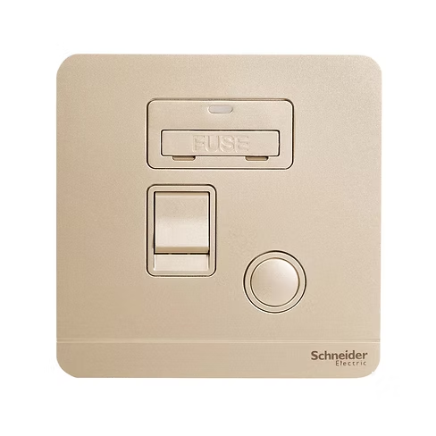 施耐德 AvatarOn 沉醉金 13AFuse有掣有燈 接線蘇