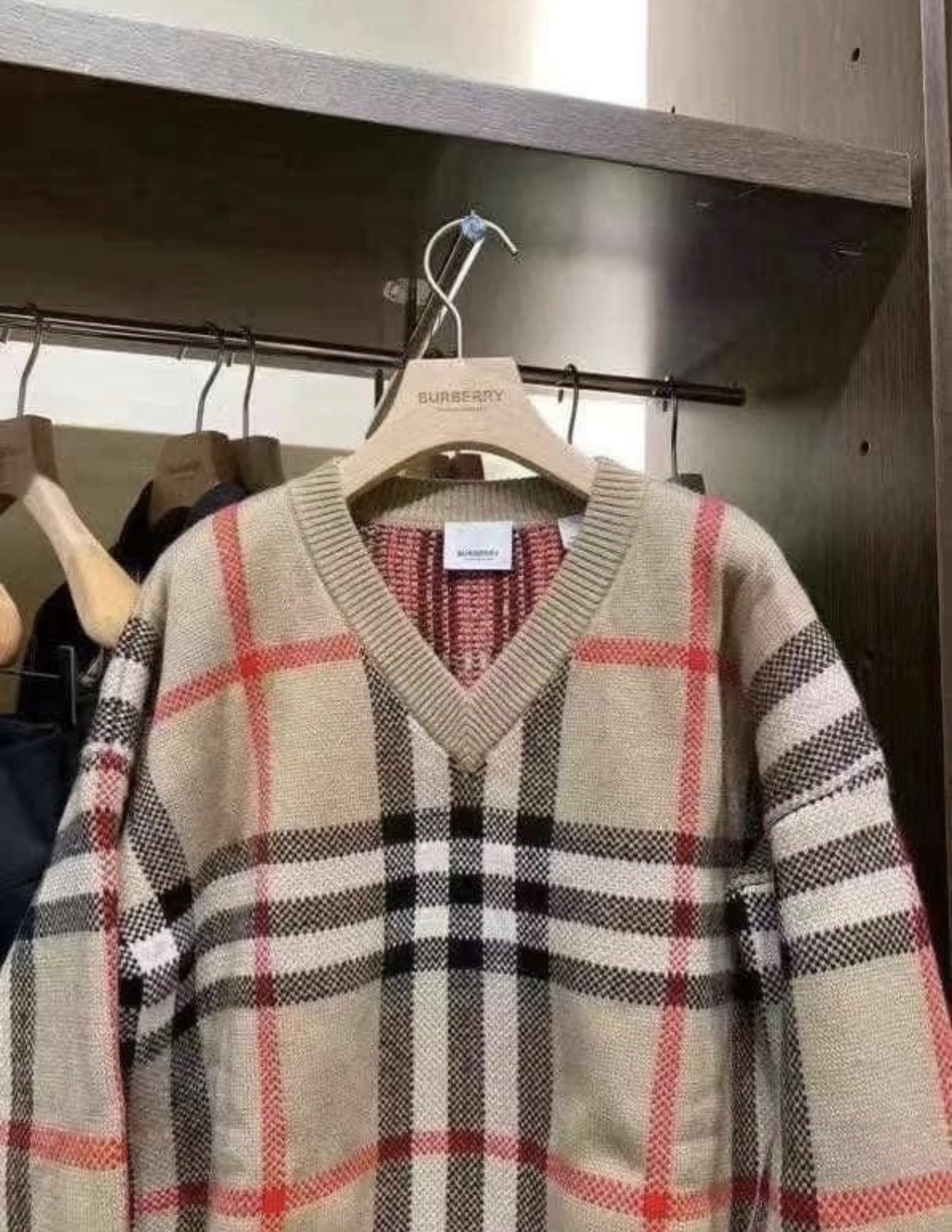 Burberry kids 經典格仔冷衫 sz 12