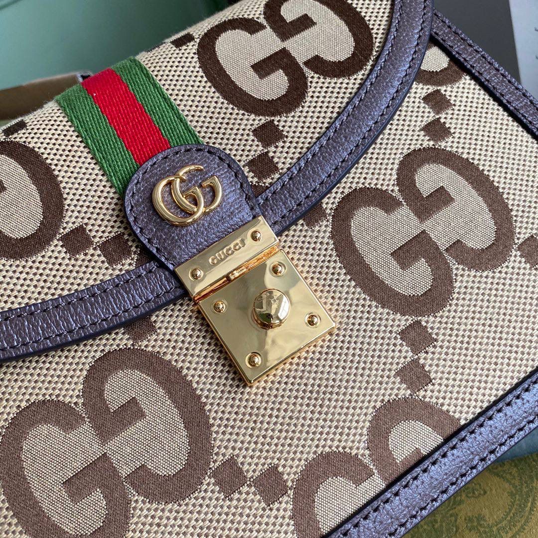 👜G651055:尺寸：25x17.5x7cm，这款小号Ophidia手提包采用米棕色帆布印花、棕色皮革超级搭，大logo时代比较特别✨真的好时尚，越看越好看！🎉可肩背、可手提、可斜挎多种背法更实用