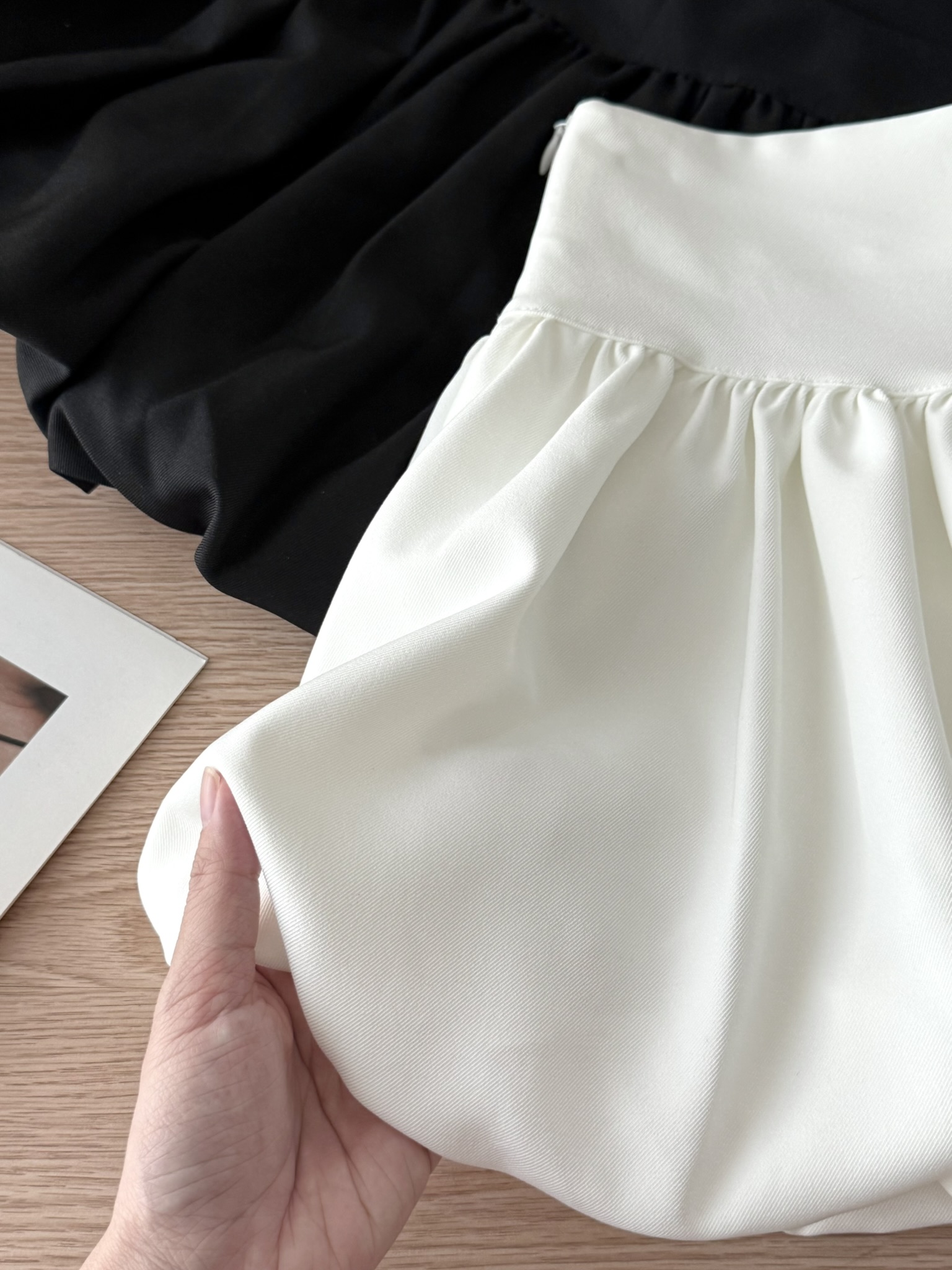 Bubble Mini Skirt | White