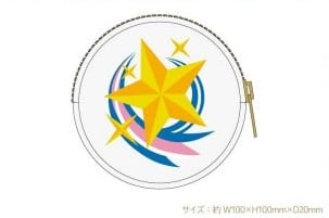 星夢學園 Aikatsu! 10th STORY 日本劇場限定 刺繡迷你圓型收納包 #P-AKG0296 [BANDAI NAMCO] (PRE-ORDER) [2026/04]