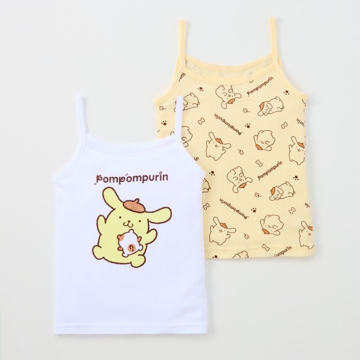 🇯🇵限量預訂 日本直送🇯🇵布甸狗人物滿印純棉網眼吊帶背心兩件套裝