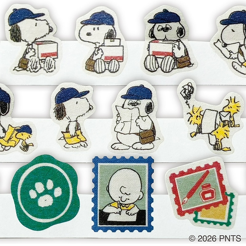 🌸 【預訂】Masking Tape Set - 日本郵便局xPeanuts 配達員系列