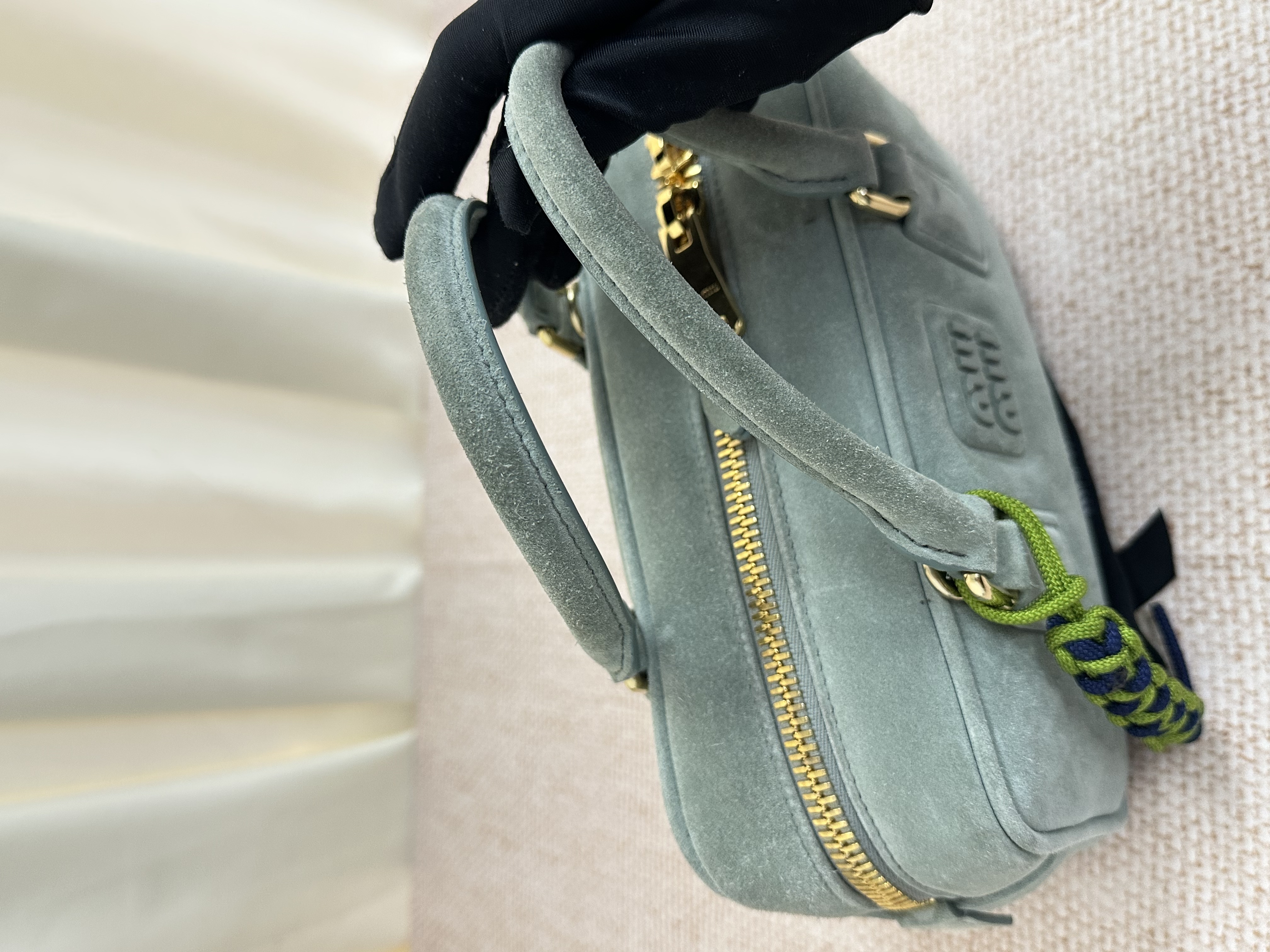 Pre-owned Miumiu Arcadie Suede Top Handle Bag/ Product Code: 26041606