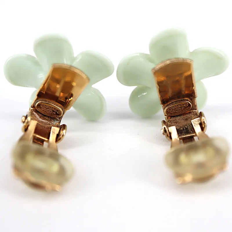 Chanel Coco Mark Flower Clip-on Earrings