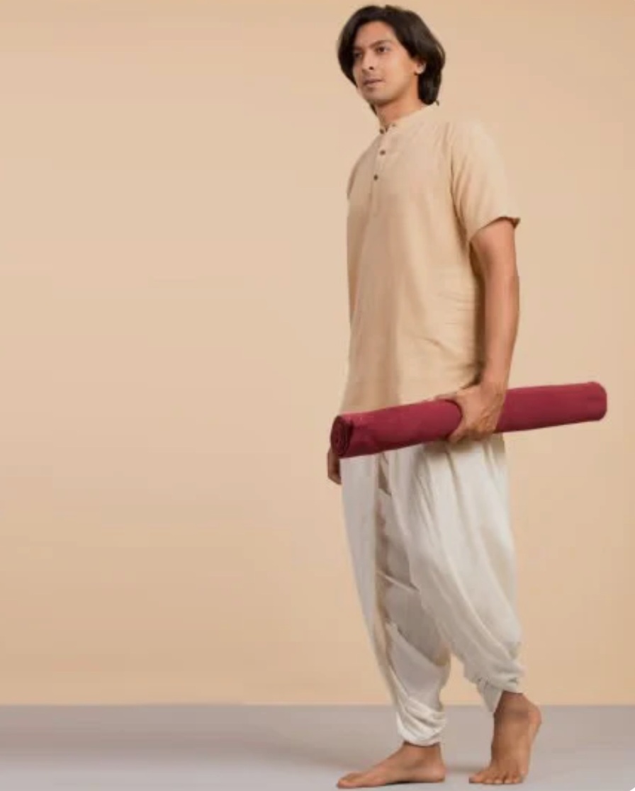 Isha Life- 棉質瑜伽墊（底部橡膠塗層)(棗紅色) Cotton Yoga Mat Rubber Coated (Red)