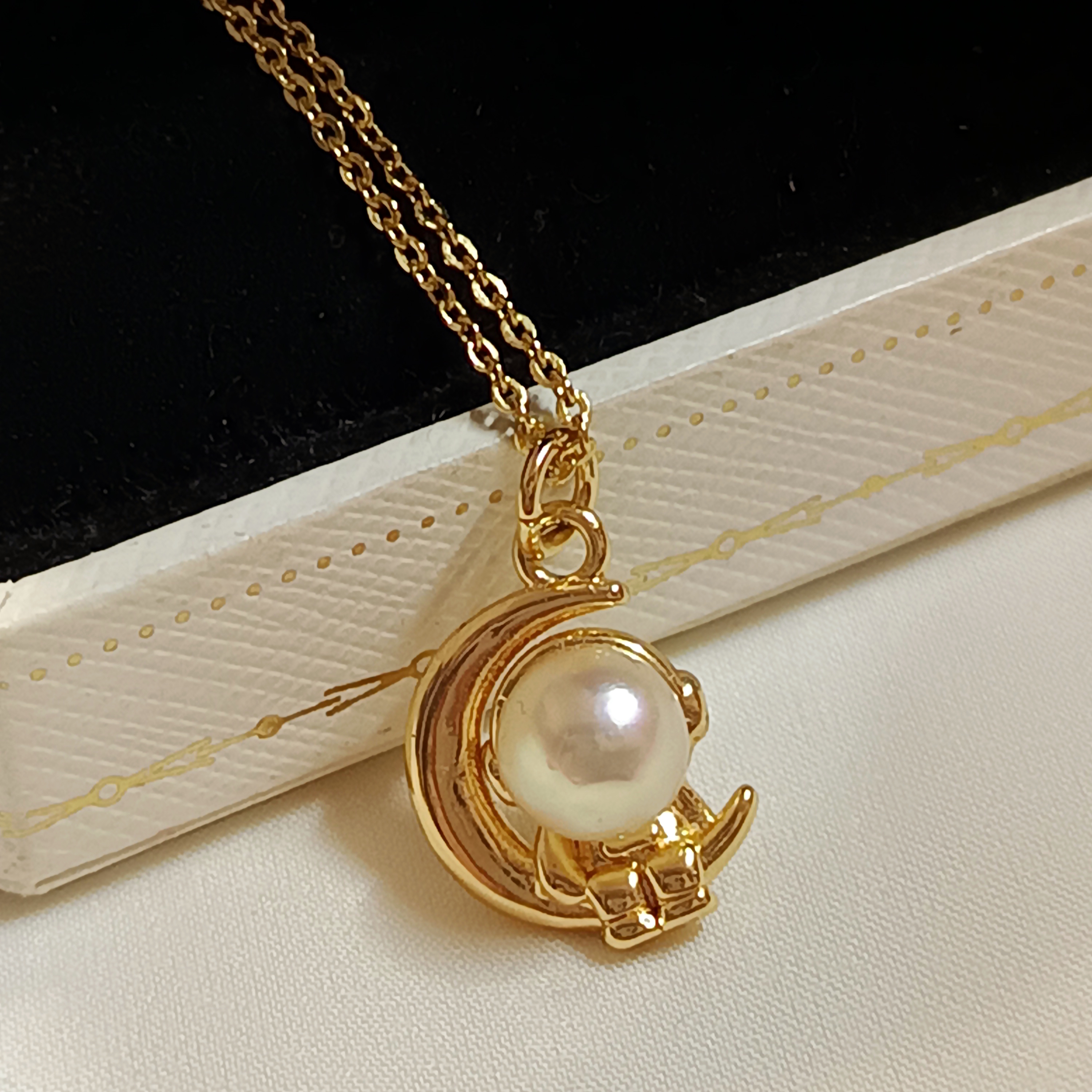 🎉特惠孤品‼️近正圓強光日本羽皇金海水珍珠注金吊墜含鍊