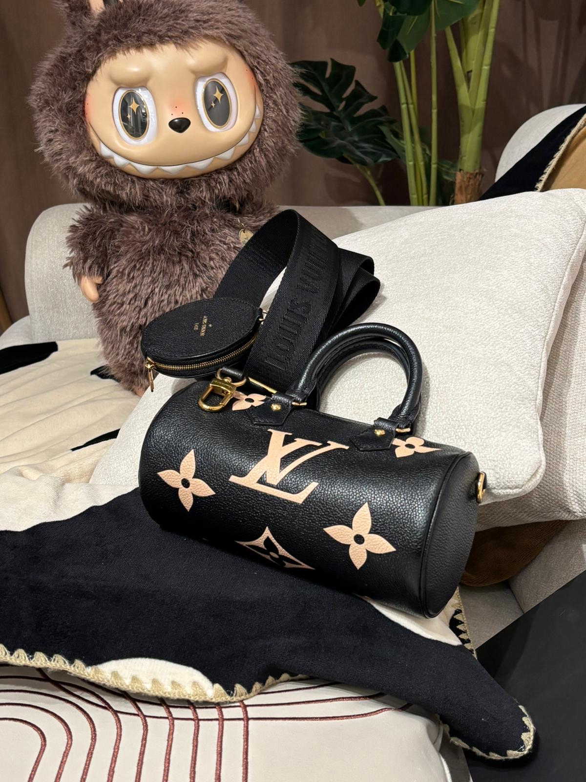 Lv Papillon BB M45980 Empreinte Monogram Calfskin 2way Bag NFC 100%Authentic ,95%new ✅dust bag✅Strap