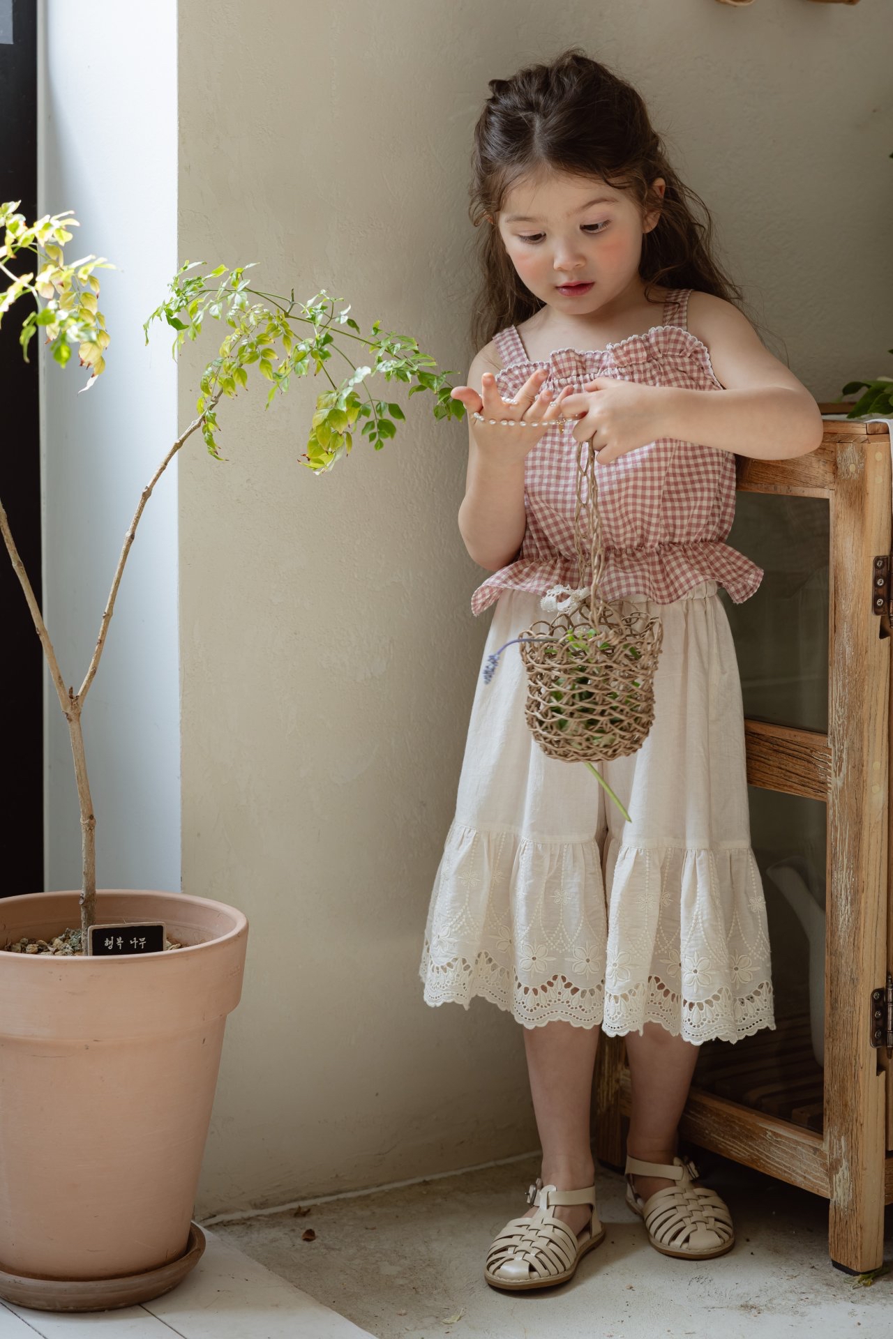 Flo | Lace 7分pants(Ivory 120(105-115)