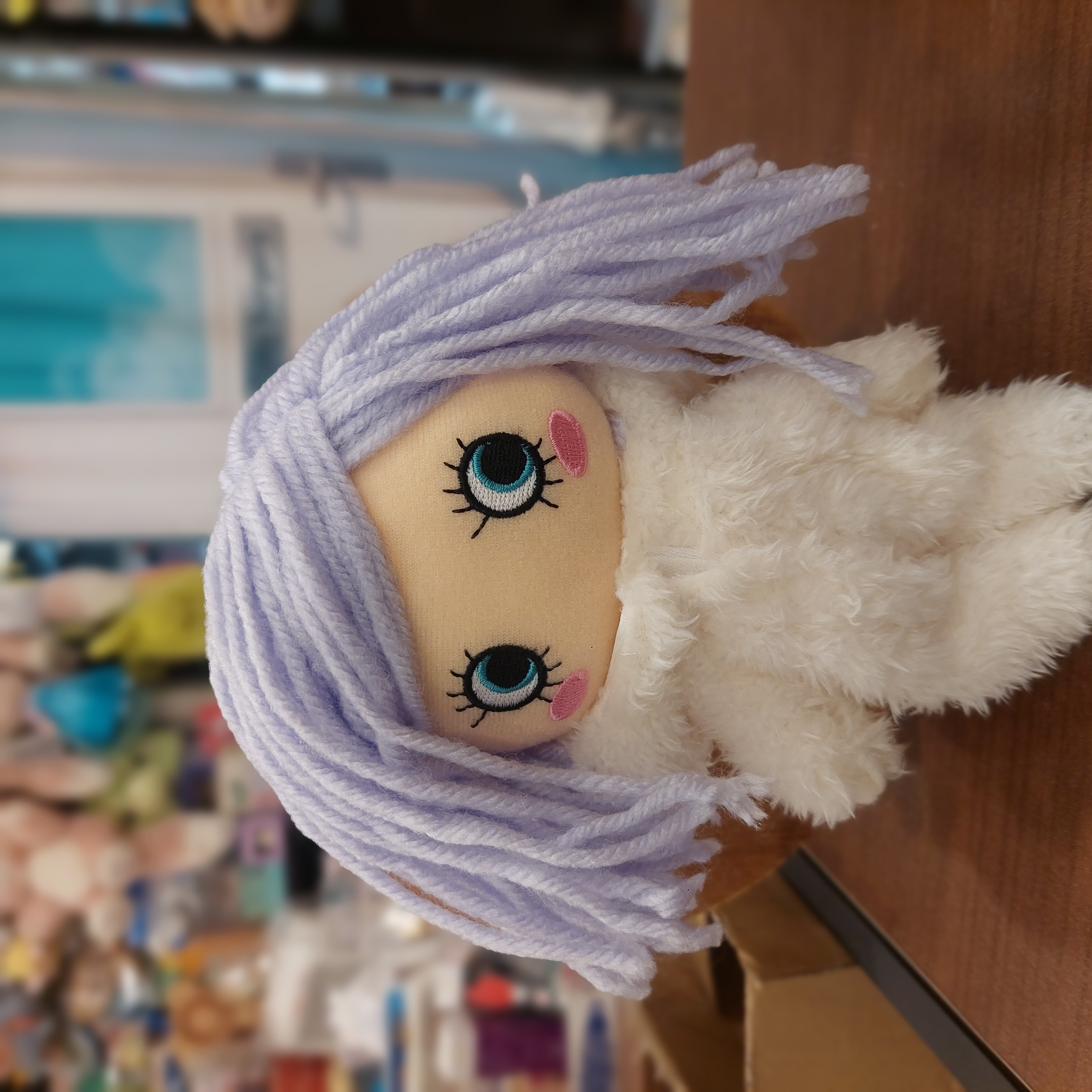 日本 ilemer 限定 紫色兔兔  Happy Doll 吊飾公仔掛飾 