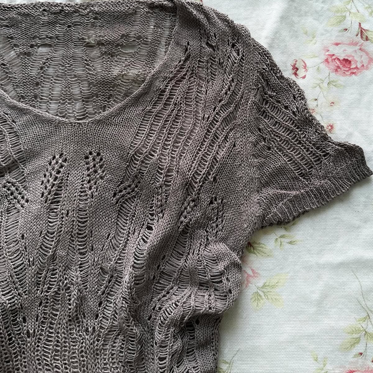 Choco Brown Crochet Sweater