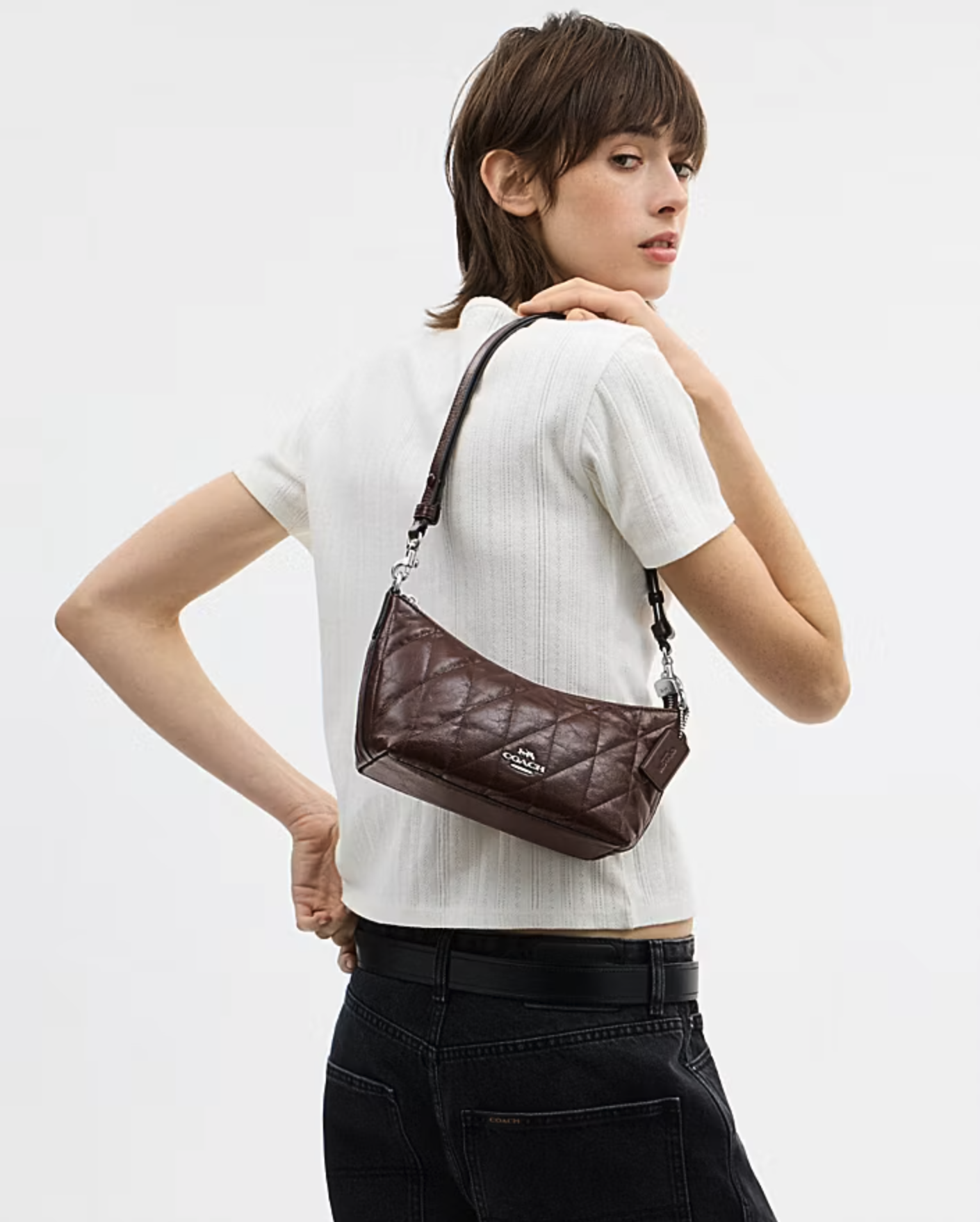 COACH Caitlin shoulder Bag with Quilting 
