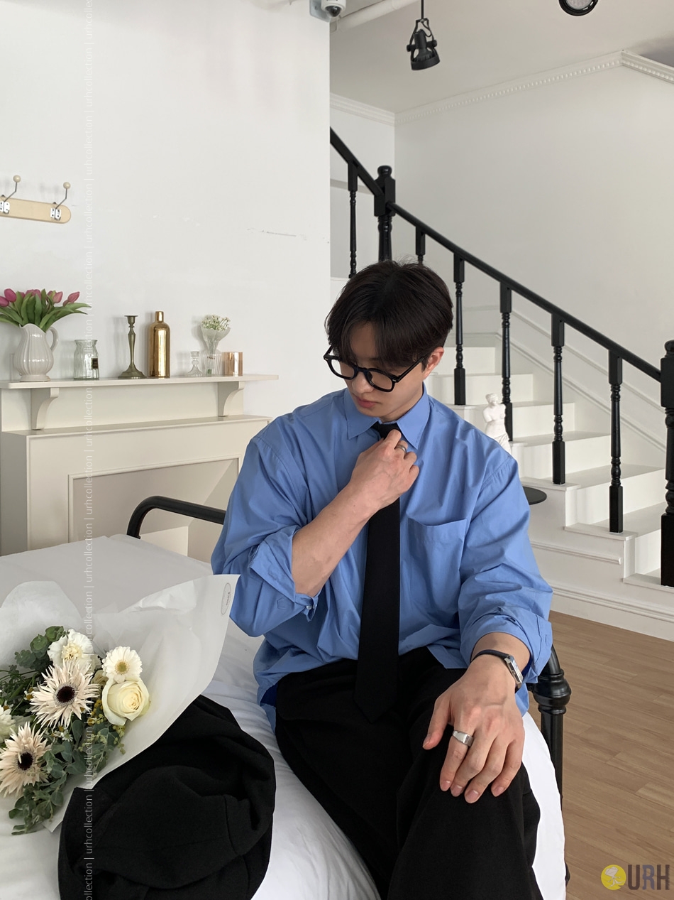 【100%保證韓國直送】簡約經典百搭半寬鬆純棉恤衫 Basic Cotton Shirt [11 color] RL114770