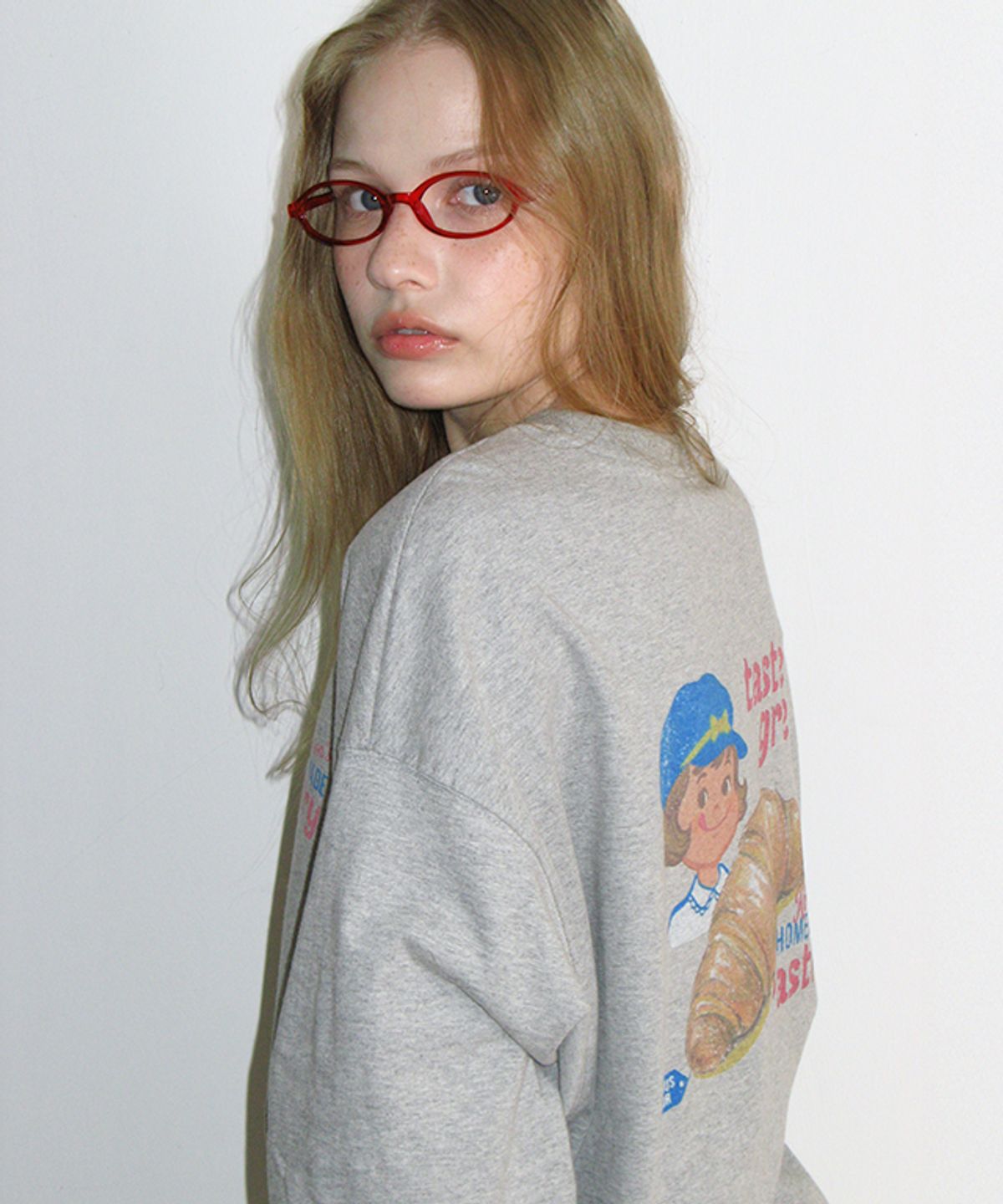 🇰🇷訂購｜ronron 26｜VINTAGE CROISSANT OVER FIT LONG SLEEVE 3色 