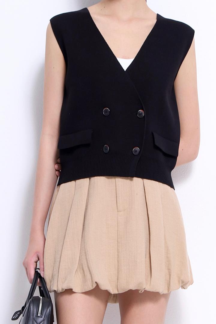 CS1424 Harper Bubble Mini Skirt