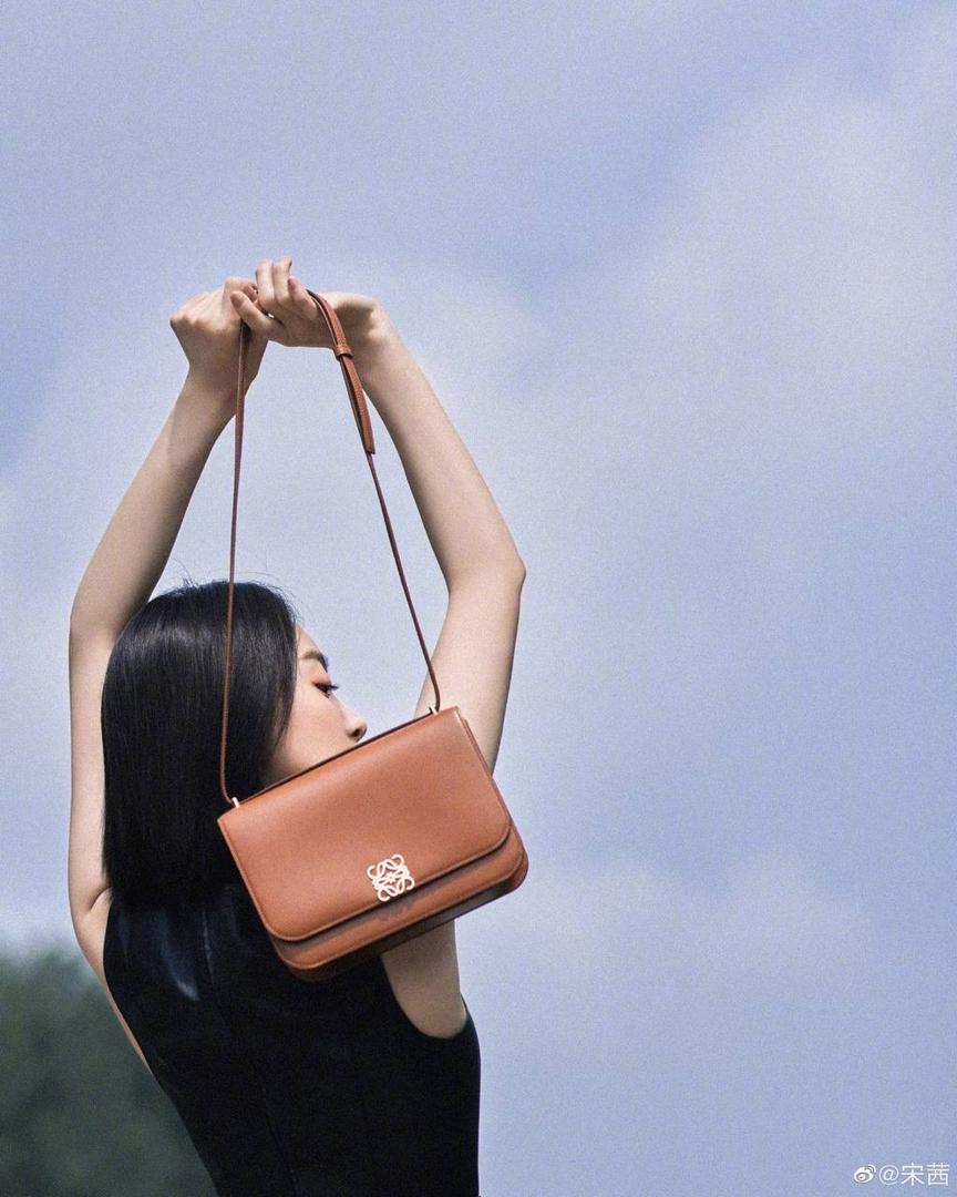 中号『 L0E💟WE GOYA 』 ⭐ 泫雅.周也.曾黎.虞书欣.宋茜.宋妍霏…众多明星同款哟～😘 ⭐能装，好搭，又不怕造 光滑丝绸牛皮革除了显高级外，上手如婴儿般肌肤娇嫩平滑，让你非常想保护她，呵护她呢～内饰细腻napa羊皮三隔层，贴心设计了暗扣和背面小侧袋，收纳方便➕安全感满分💯 ⭐灰常匹配当下的极简风，难得是拥有一大票靓丽颜色，无论是优雅知性，还是我们活泼开朗的小仙女们，都可以闭眼入啦！想凹造型？想上班通勤？怎么用怎么挑，都不会错^_^ 一句话，若🈶️此包，前者皆可抛！ 就算吃土也要买下呀呀呀～～ 中号尺寸：23-15-6.5CM 型号：012121棕色