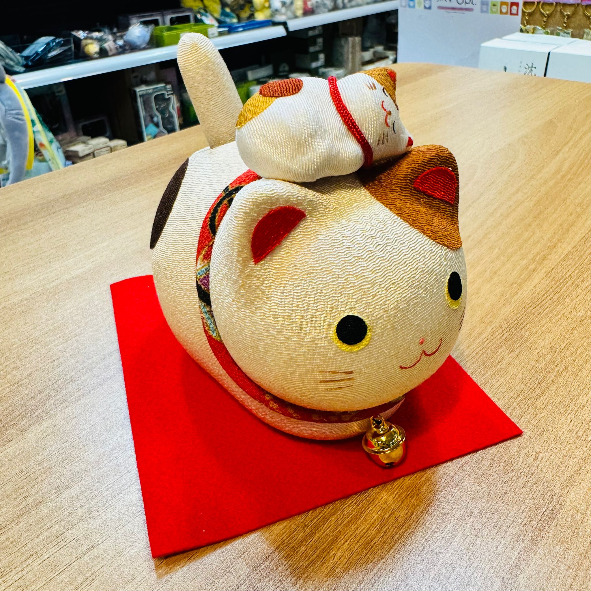 日本製 太陽能招福招財擺設