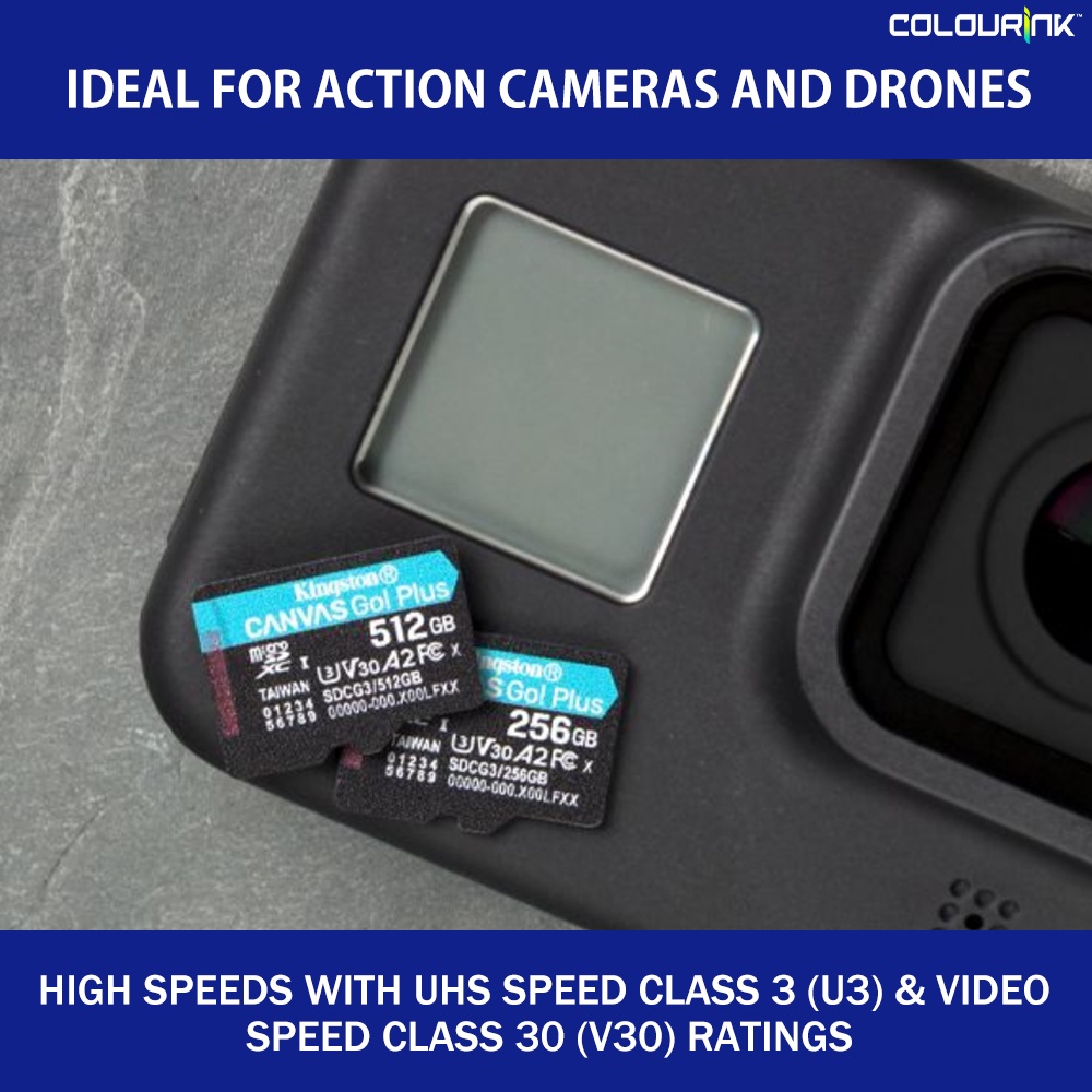 Kingston Canvas Go Plus SDCG3 micro sd memory card 170MB/s Class 10 4K Video Camera IP Camera 64GB 128GB 256GB 512GB