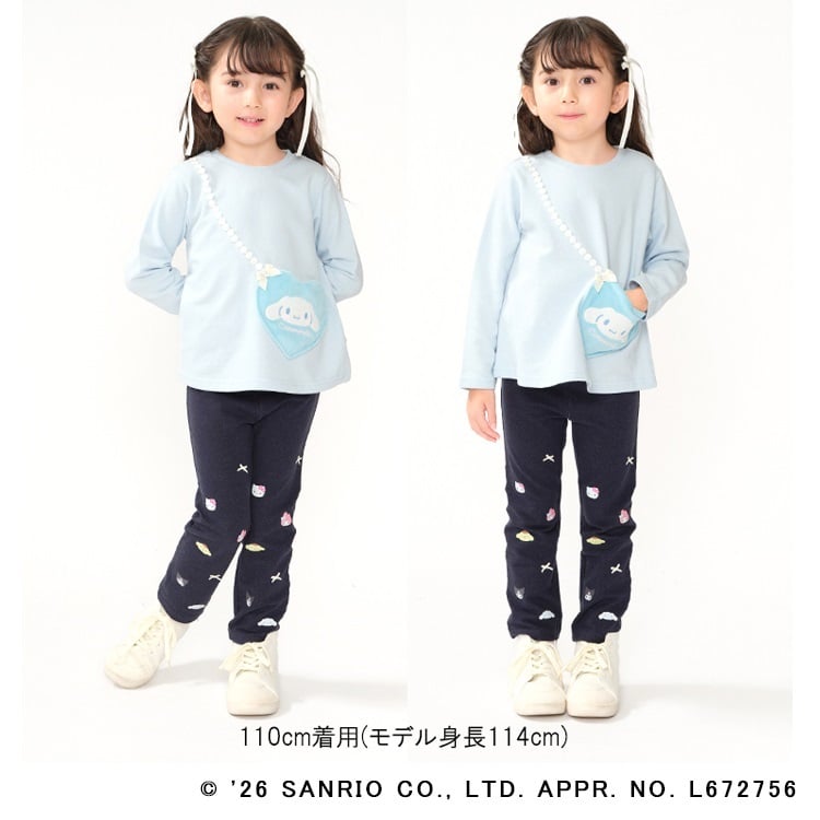🆕【⭐訂購⭐】日本直送 🇯🇵🌀#SanrioCharacters 緞帶圖案 牛仔長褲🌀 [ELJA-0145][261116]