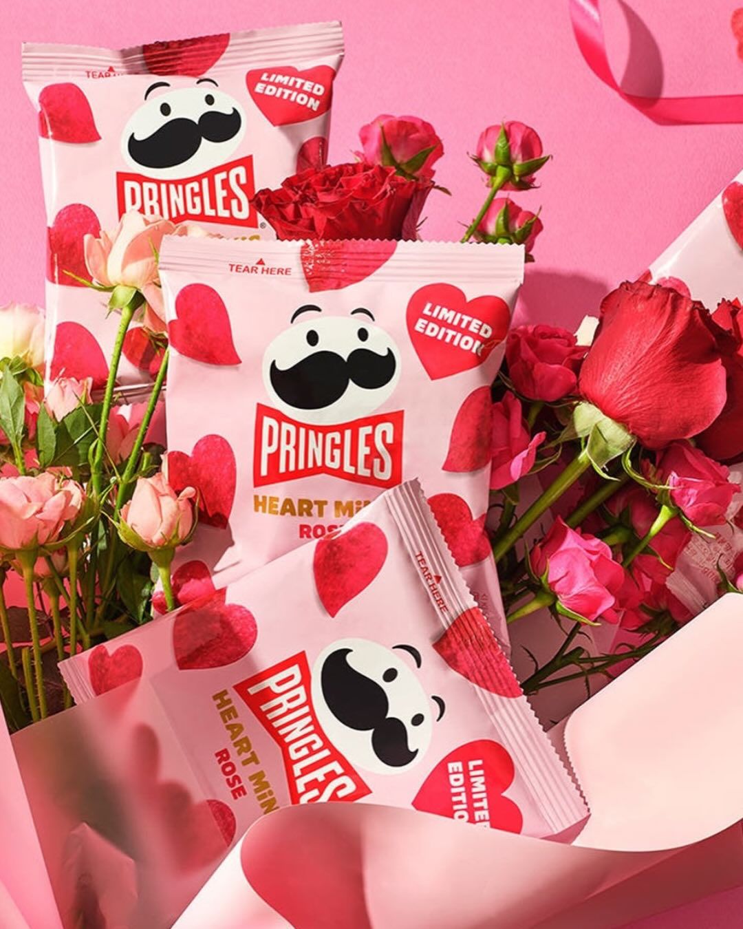韓國🇰🇷Pringles 心形薯片限量版 | 玫瑰雲呢拿口味❤️