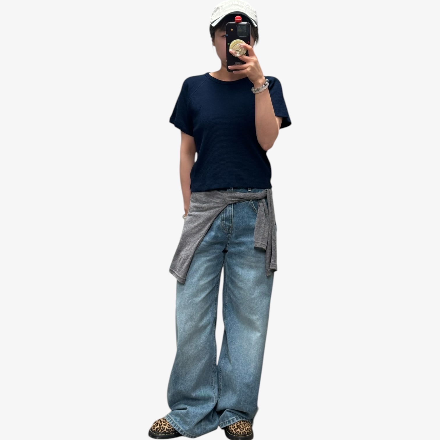 221059 格紋淨色Tee