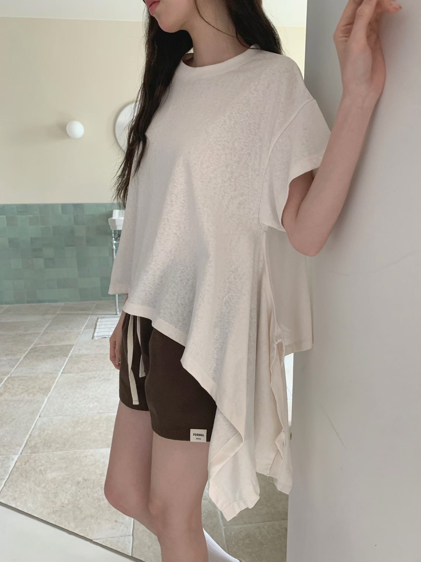 221304 側長短䄂闊Tee