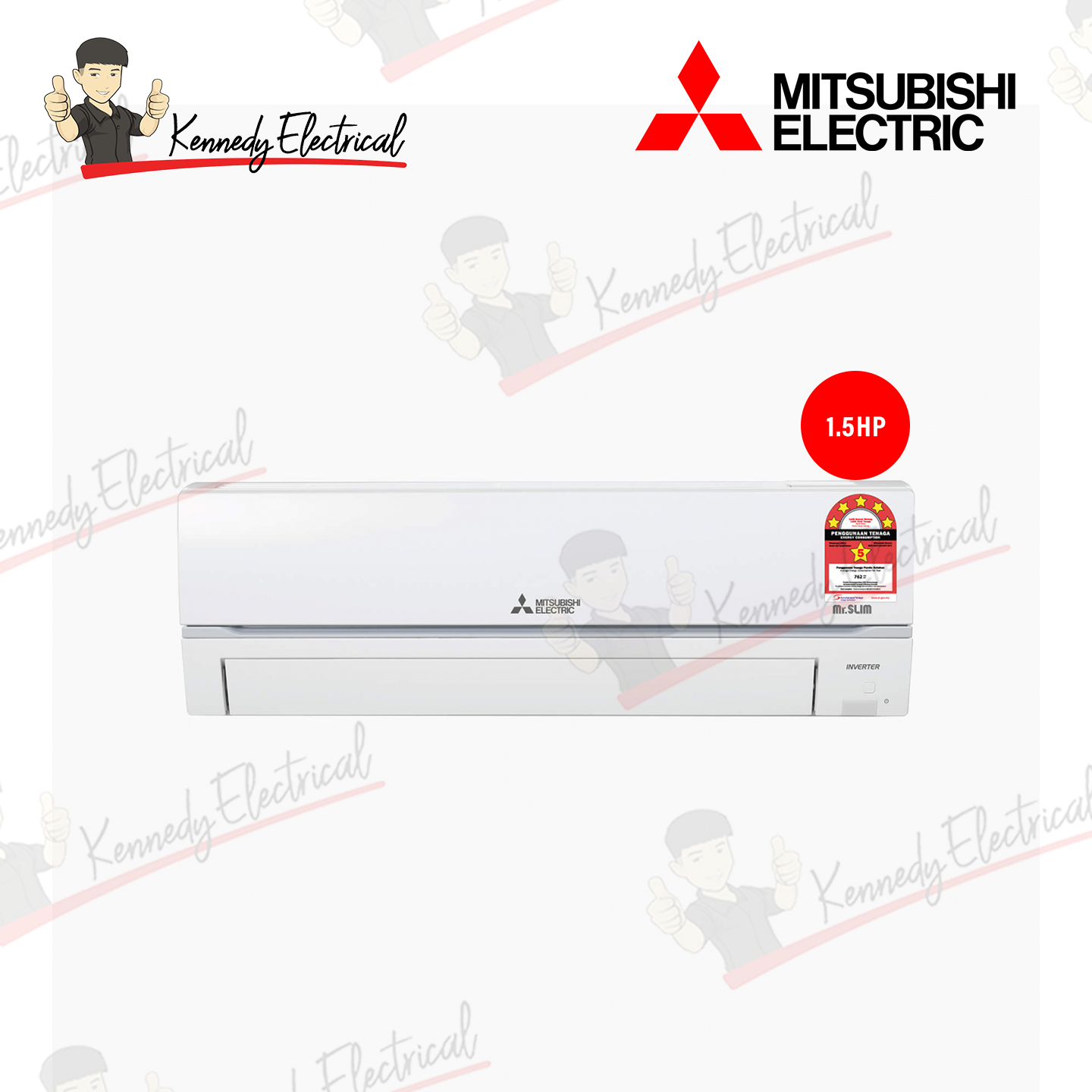 Mitsubishi 1.5HP Premium Inverter AC MSY-GR13VF