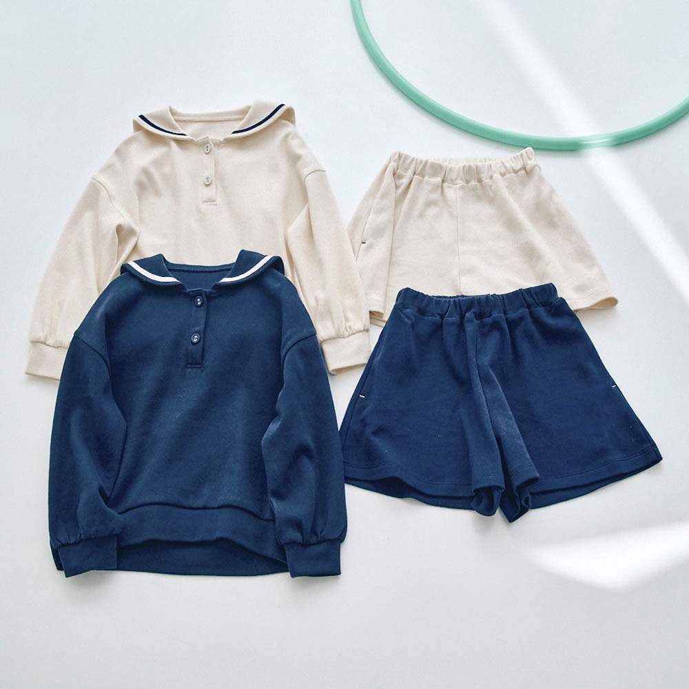 🆕【⭐訂購⭐】🌀🇯🇵日本直送 LYKKE 時尚水手領上衣+裙褲 套裝［2款選］🌀 [ELBA-0175][260324]