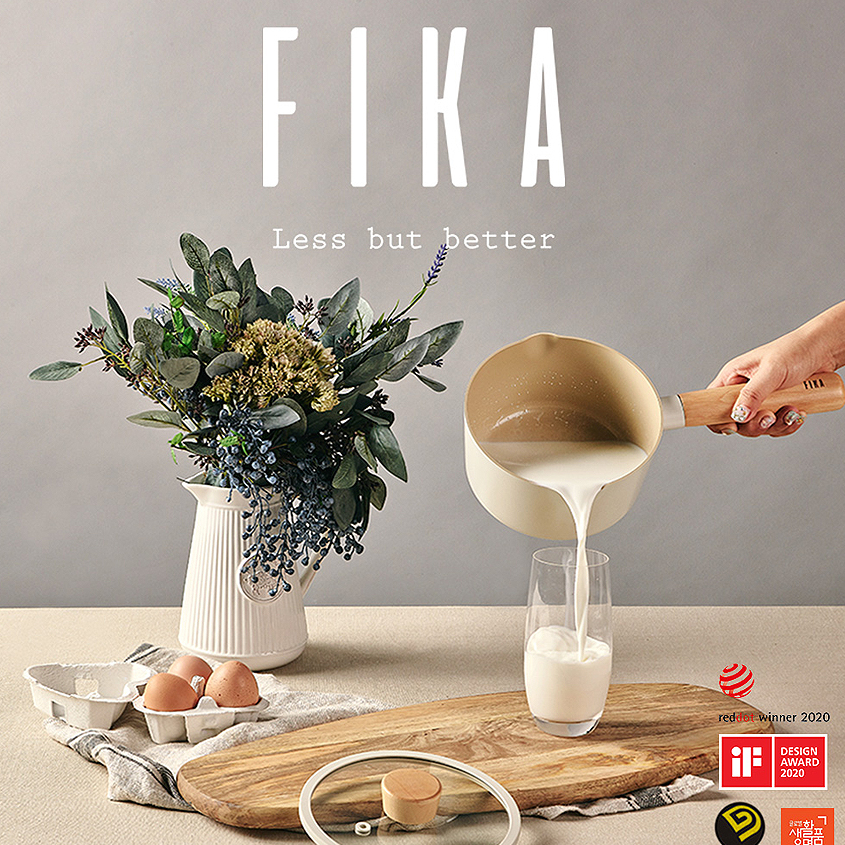 Neoflam - FIKA 16cm Milk Sauce Pan 牛奶鍋連蓋 (白色)