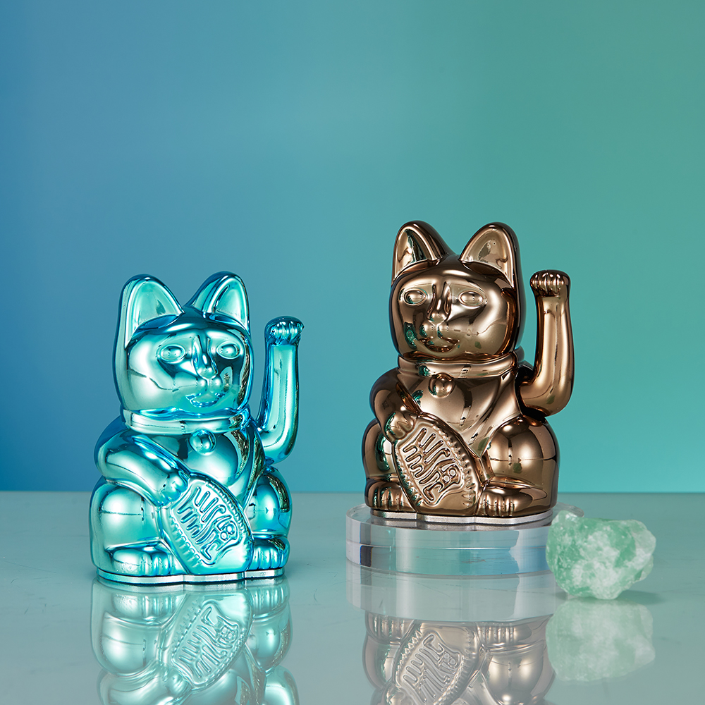 📦訂購 台灣代購 Mini Lucky Cats 迷你幸運繽紛自動招手招財貓