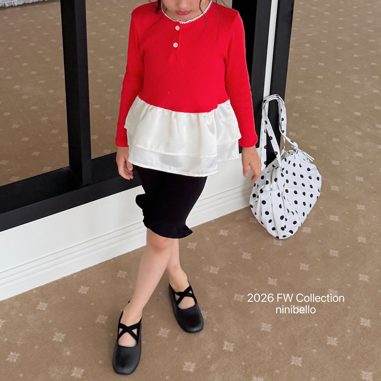 Ninibello | Eyelet Tulip Layered T-shirt 