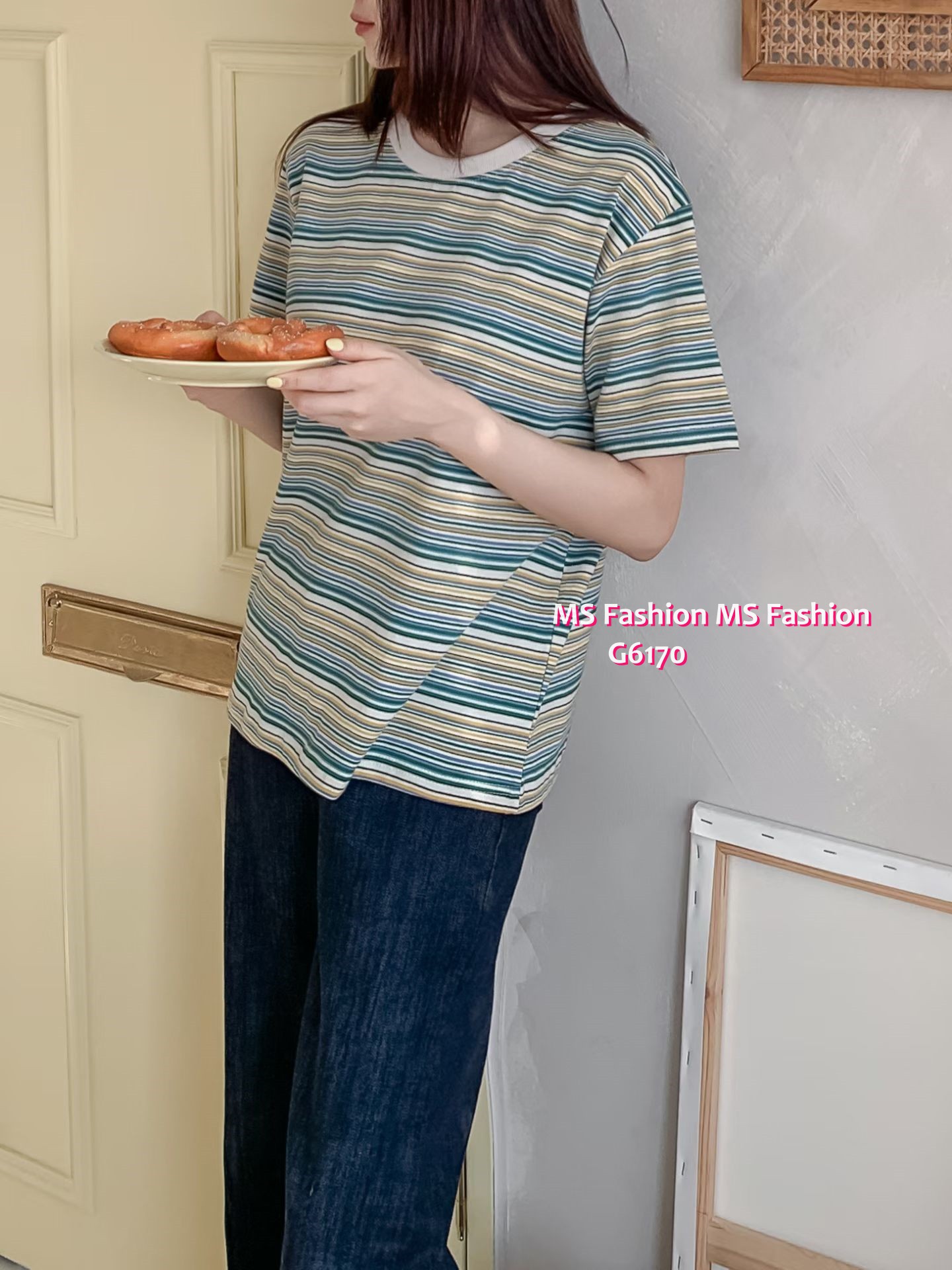 G6170 韓國🇰🇷靚色橫間top