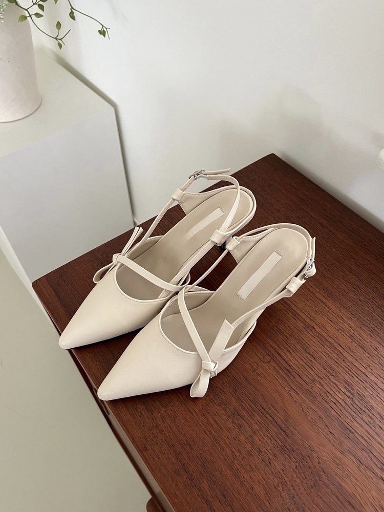 Noeud Front Slingback Heels (3colors)