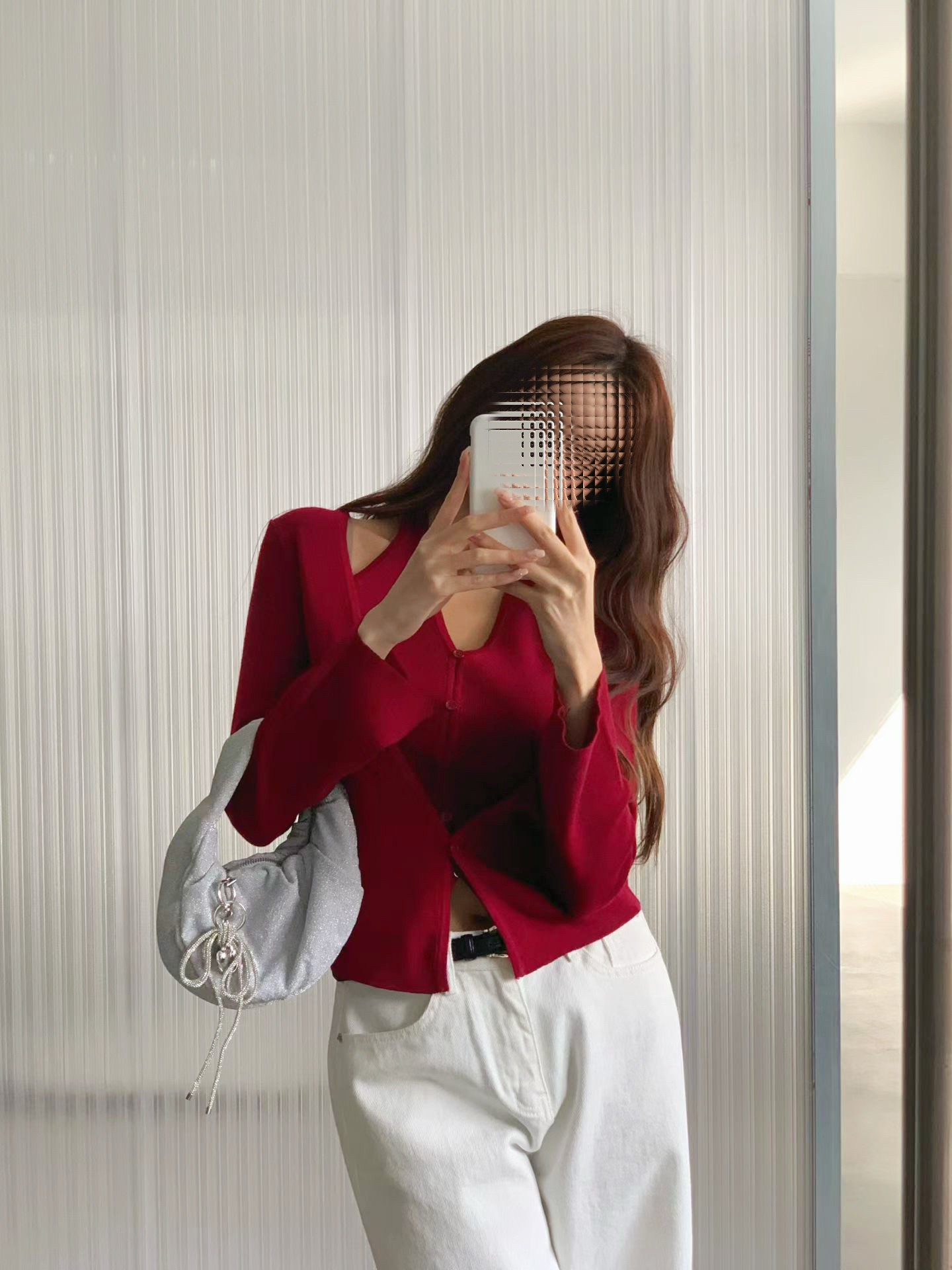 2 in 1 halter neck cardi top