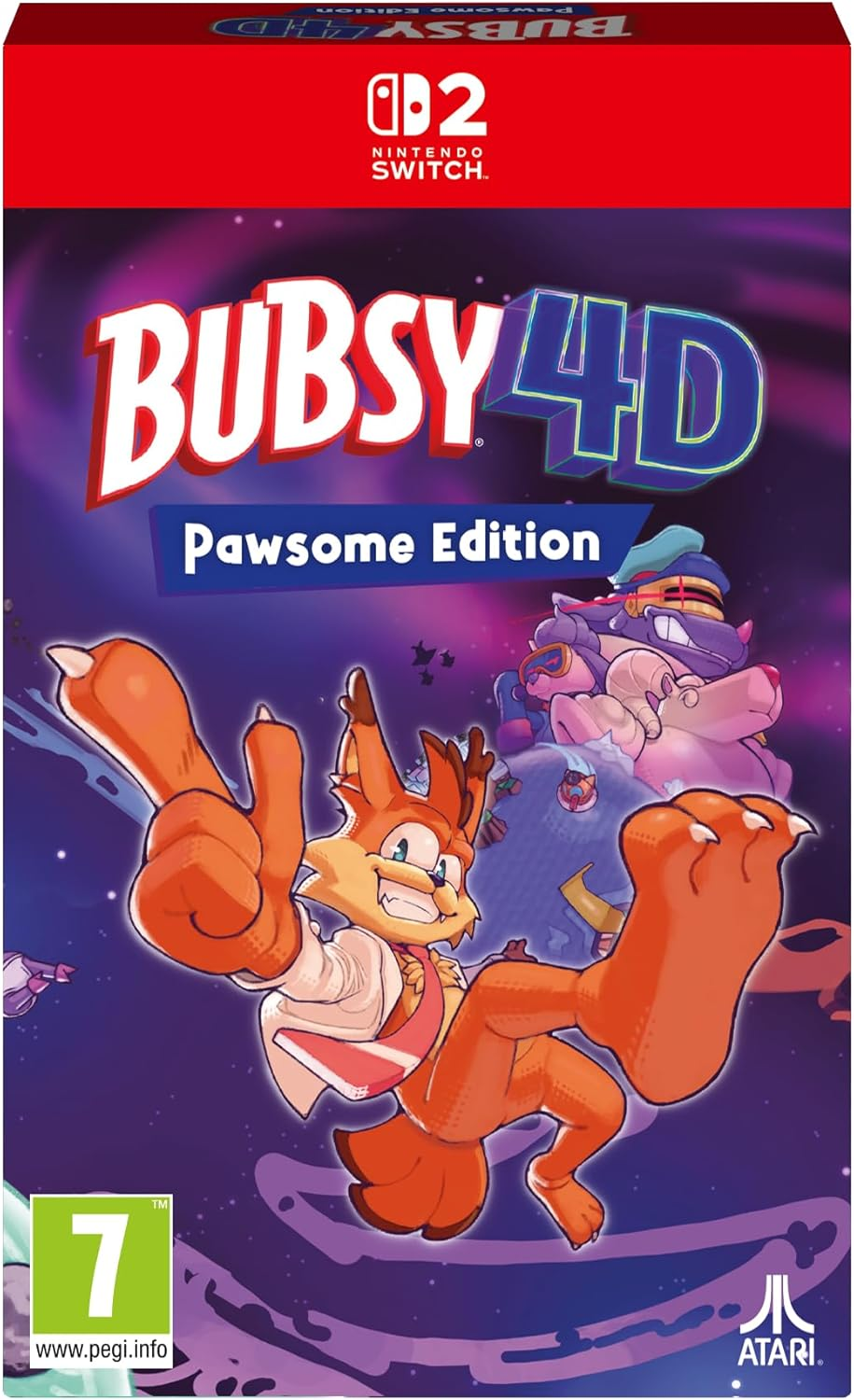 【預售 29/5】SW2 大笨貓 4D 豪華版 Bubsy 4D Pawsome Edition 中/英/日文  (英文封面) SW2-0350