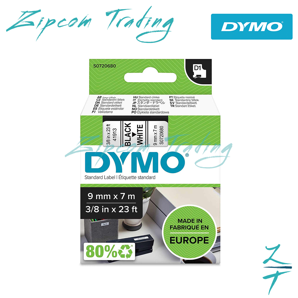 Dymo D1 Label Cassettes ( 6mm , 9mm ,12mm & 19mm)