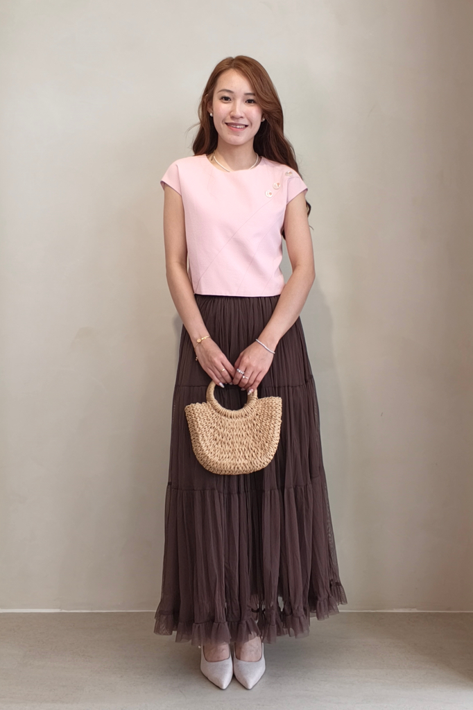 952 Ethereal Tiered Tulle Skirt
