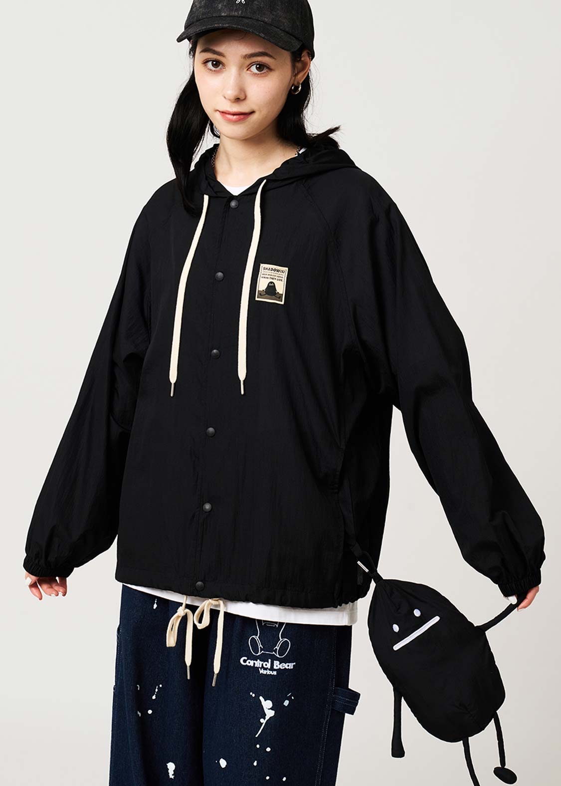 日本預訂📍黑豆人/小熊貓公仔收納風褸外套  不包郵