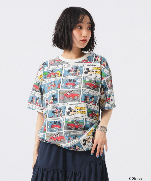 Champion x BEAMS BOY 別注米奇衫