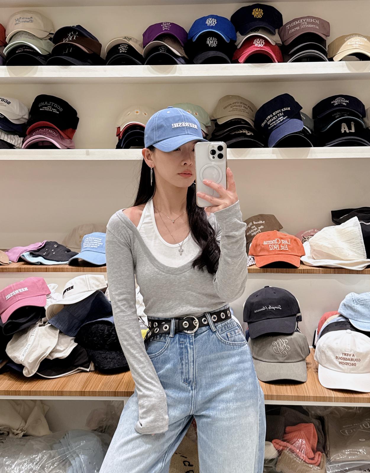 刺繡立體字明線Cap