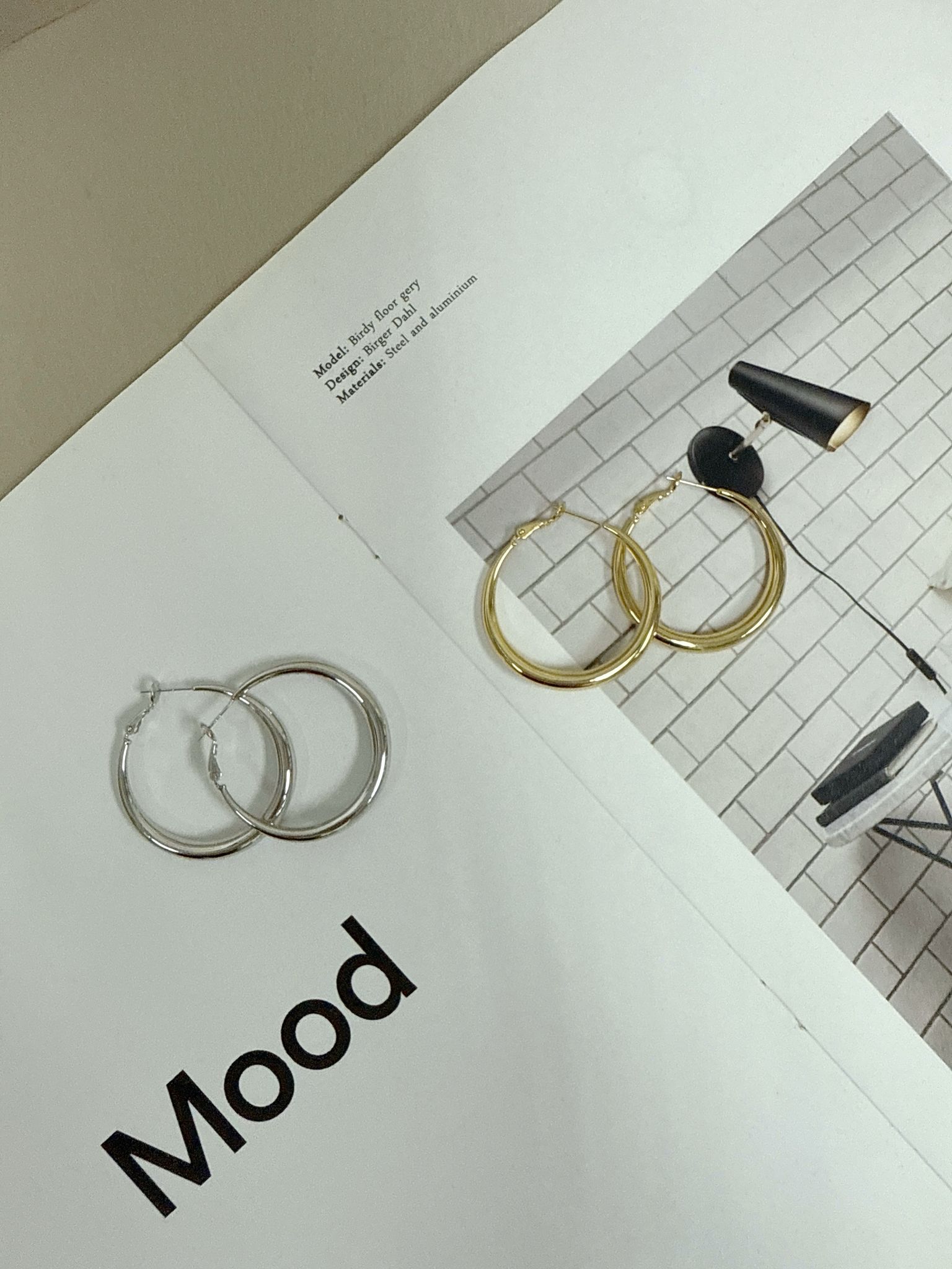 B28立體圈圈耳環