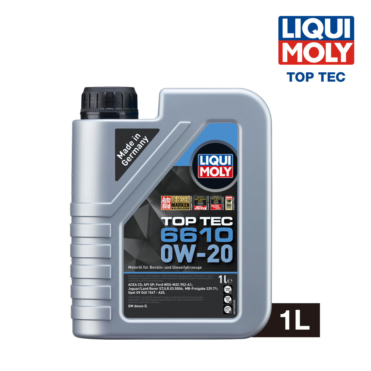 LIQUI MOLY Top Tec 6610 0W-20 (1L) 機油/潤滑油/偈油【原裝行貨】