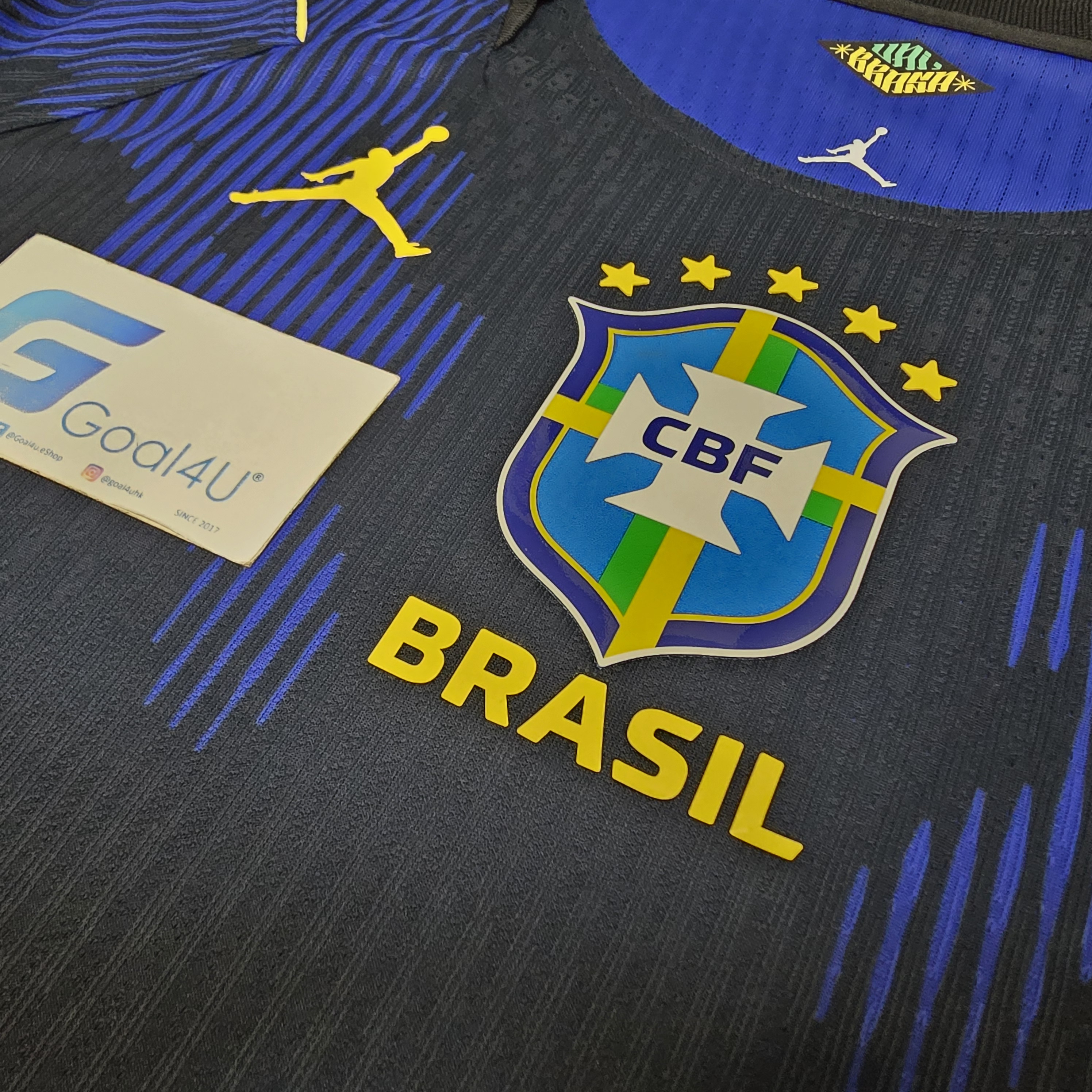 🇧🇷💙🔥 Nike x Jordan Brazil 巴西 2026-27 作客球員版球衣 (可加印字章) IU1074