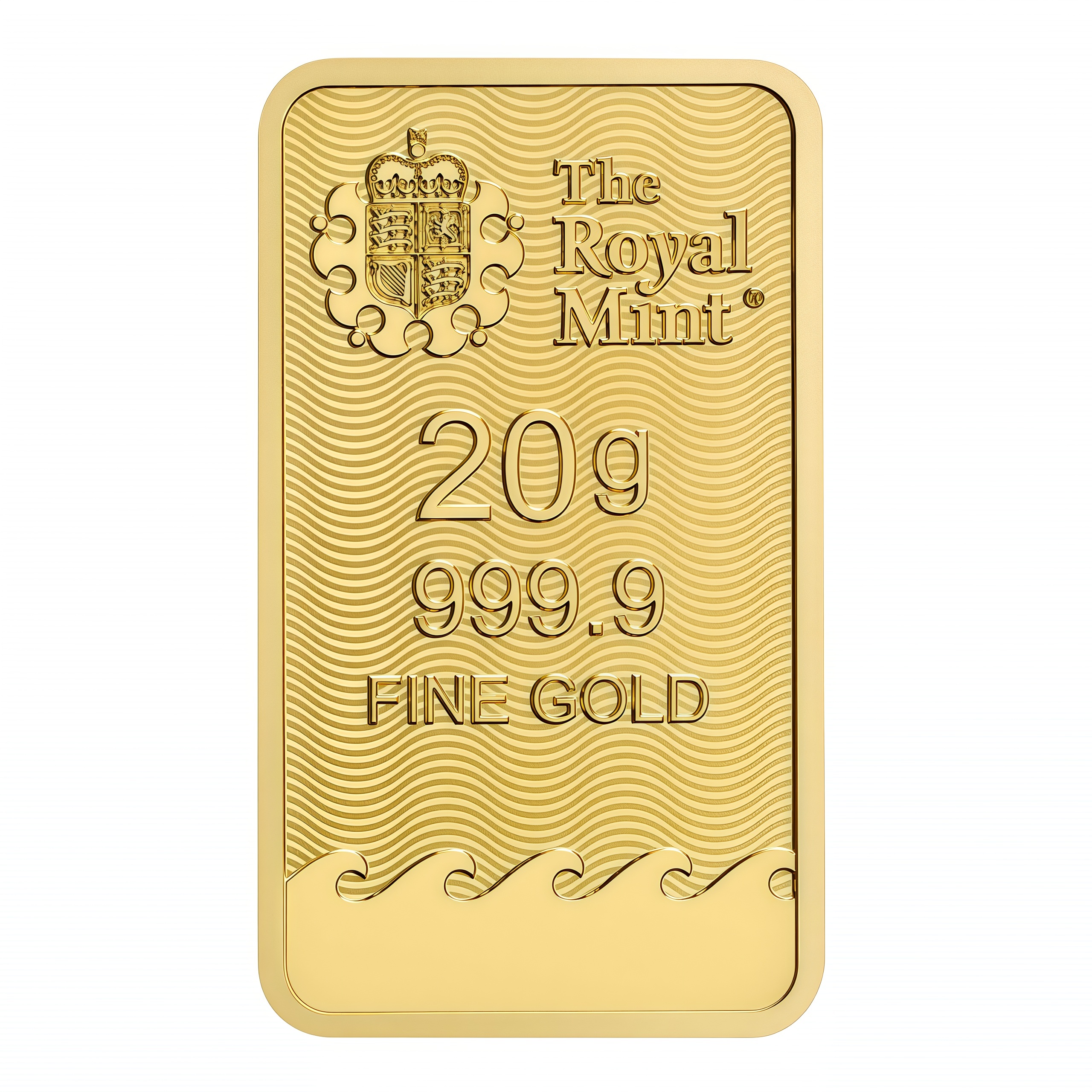 999.9 GOLD BAR THE ROYAL MINT BRITANNIA BAR 20G 英国皇家不列颠尼亚金片20G